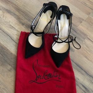 Christian Louboutin Suede Strappy Heels